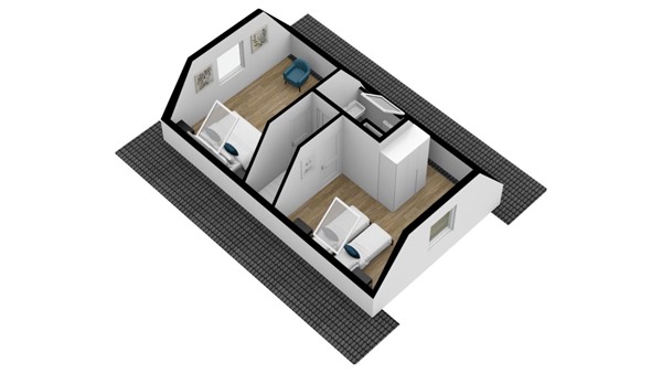 Floorplan - Baanstpoldersedijk 4-211, 4504 PR Nieuwvliet