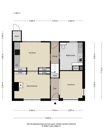 Floorplan - Sint Bavodijk 16, 4504 AA Nieuwvliet