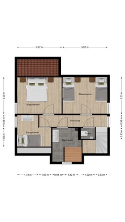 Floorplan - Laan van Cavelot 23, 4506 GB Cadzand