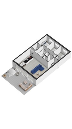 Floorplan - Vlamingpolderweg 13-002, 4506 HZ Cadzand