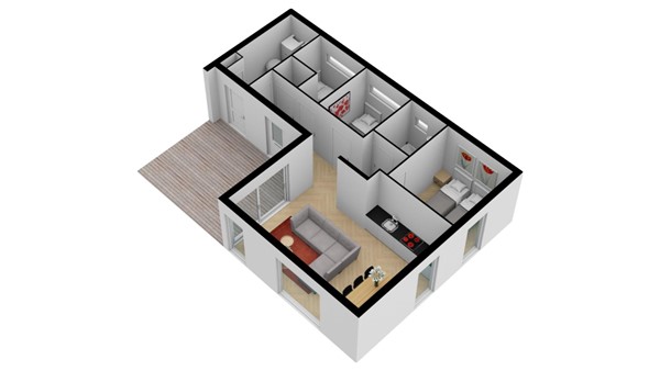 Floorplan - Zeedijk 24-453, 4504 PN Nieuwvliet