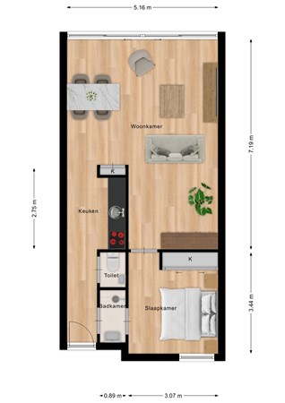 Floorplan - De Lopinge 46, 4506 JX Cadzand