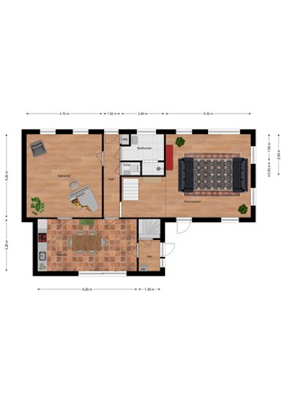 Floorplan - Dorpsstraat 27, 4525 AG Retranchement