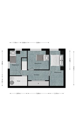 Floorplan - Dorpsstraat 27, 4525 AG Retranchement