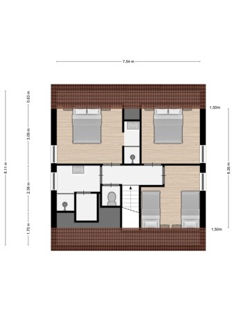 Floorplan - Zeedijk 24-307, 4504 PN Nieuwvliet