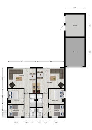 Floorplan - Wijk de Brabander 70, 4506 JC Cadzand