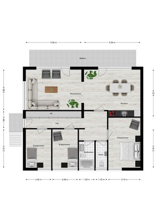 Floorplan - Wijk de Brabander 70, 4506 JC Cadzand