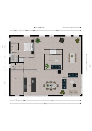 Floorplan - Woordweg 11A, 4503 GB Groede