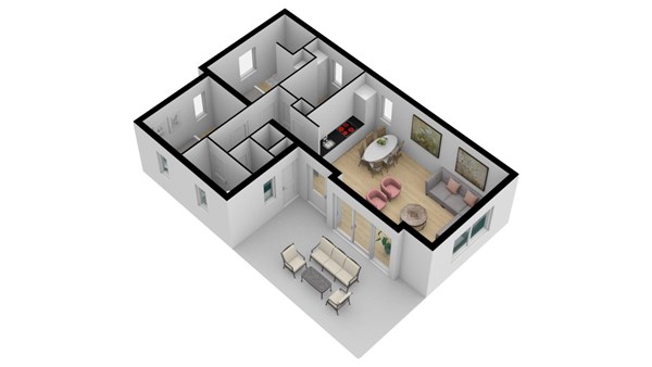 Floorplan - Zeedijk 24-283, 4504 PN Nieuwvliet