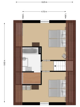 Floorplan - Baanstpoldersedijk 4-448, 4504 PR Nieuwvliet