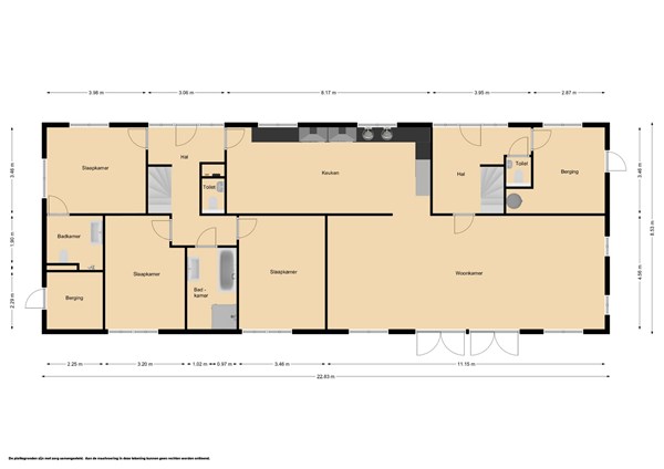 Floorplan - Baanstpoldersedijk 4-314, 4504 PR Nieuwvliet