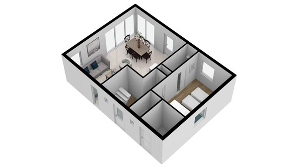 Floorplan - Baanstpoldersedijk 4-158, 4504 PR Nieuwvliet