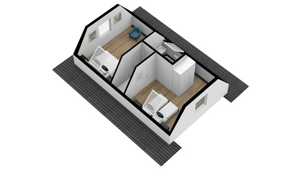 Floorplan - Baanstpoldersedijk 4-158, 4504 PR Nieuwvliet