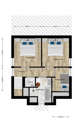 Floorplan - Noordduynen 21, 4506 GW Cadzand