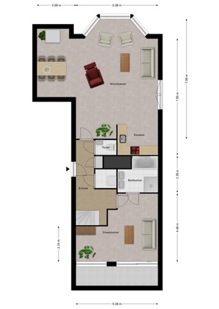 Floorplan - Boulevard de Wielingen 70-010, 4506 JL Cadzand