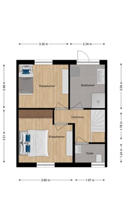 Floorplan - Egelantierlaan 4, 4506 KB Cadzand