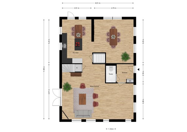 Floorplan - Provincialeweg 1, 4506 HJ Cadzand