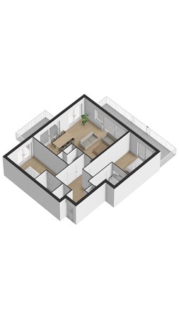 Floorplan - Vlamingpolderweg 4E101, 4506 HZ Cadzand