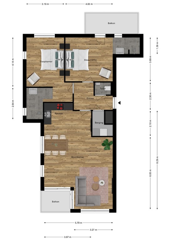 mediumsize floorplan