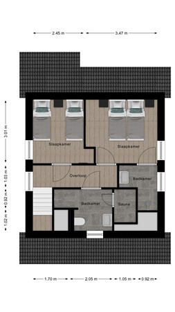 Floorplan - Zeedijk 24-365, 4504 PN Nieuwvliet