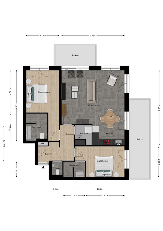 mediumsize floorplan