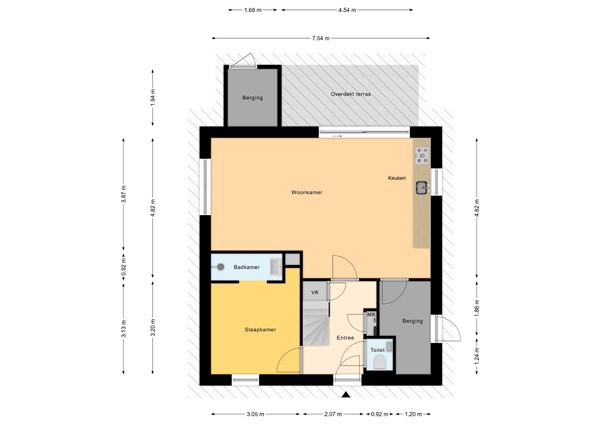 Floorplan - Zeedijk 24-348, 4504 PN Nieuwvliet