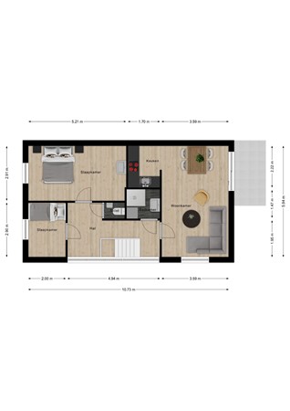 Floorplan - Sterntjeslaan 7D, 4506 JM Cadzand