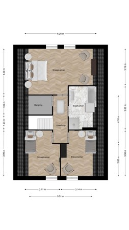 Floorplan - Papenmuts 18, 4515 AZ IJzendijke