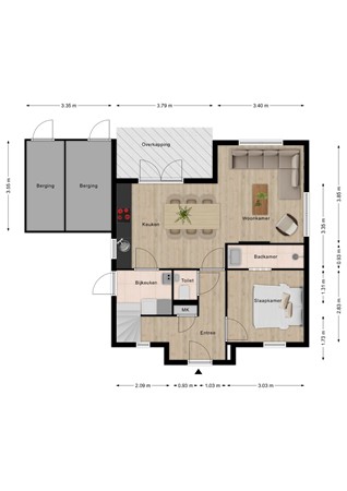 Floorplan - Duinstruweel 16, 4506 GT Cadzand