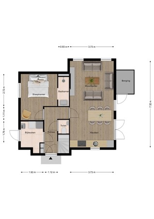 Floorplan - Zandduynen 14, 4506 GN Cadzand