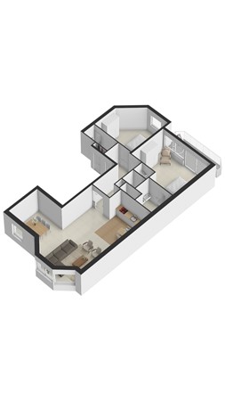 Floorplan - Boulevard de Wielingen 88-005, 4506 JL Cadzand