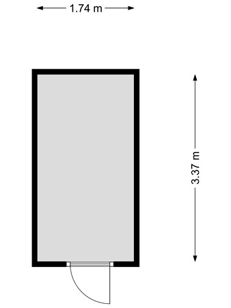 Floorplan - Nieuwesluisweg 1A1055, 4511 RG Breskens