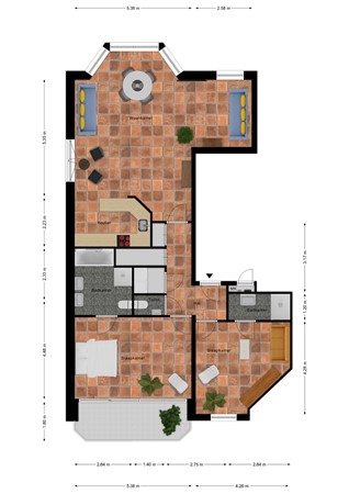 Floorplan - Boulevard de Wielingen 82-017, 4506 JL Cadzand