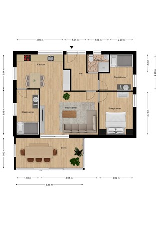Floorplan - Pèse Schorre 3, 4506 HX Cadzand