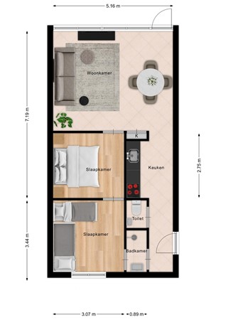 Floorplan - De Lopinge 11, 4506 JX Cadzand