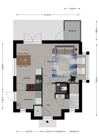 Floorplan - Laan van Cavelot 116, 4506 GB Cadzand
