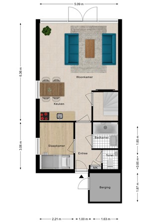 Floorplan - De Brabander Wijk 26, 4506 JA Cadzand