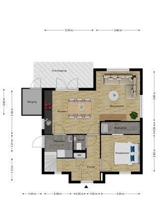 Floorplan - Waterlijn 3, 4506 GL Cadzand