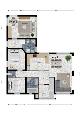 Floorplan - Mr. P.C. Hennequinlaan 21, 4506 JR Cadzand