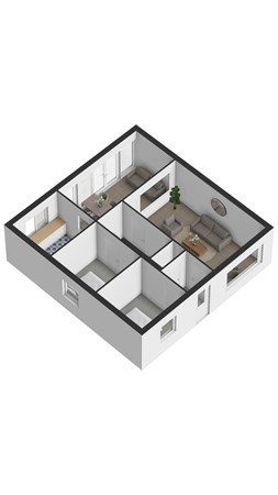Floorplan - Zeekraalstraat 29, 4504 PH Nieuwvliet