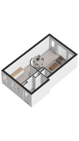 Floorplan - Westlangeweg 1A156, 4513 KM Hoofdplaat