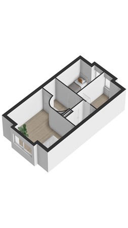 Floorplan - Westlangeweg 1A156, 4513 KM Hoofdplaat