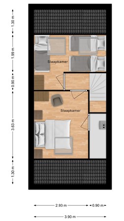 Floorplan - Meidoornstraat 14, 4506 KG Cadzand