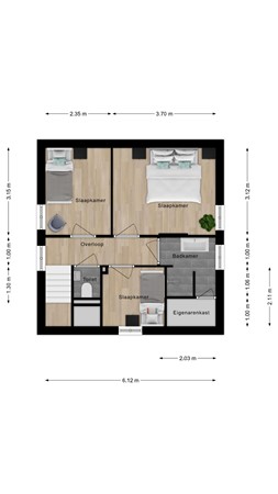 Floorplan - Laan van Cavelot 111, 4506 GB Cadzand