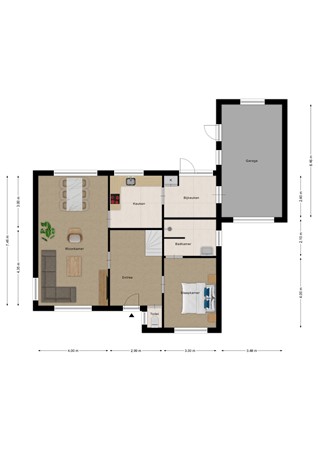 Floorplan - Kanaalweg 1A, 4506 KN Cadzand