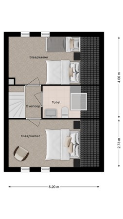Floorplan - Spaanse Galeien 19, 4525 NP Retranchement