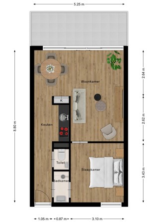 Floorplan - De Lopinge 67, 4506 JZ Cadzand