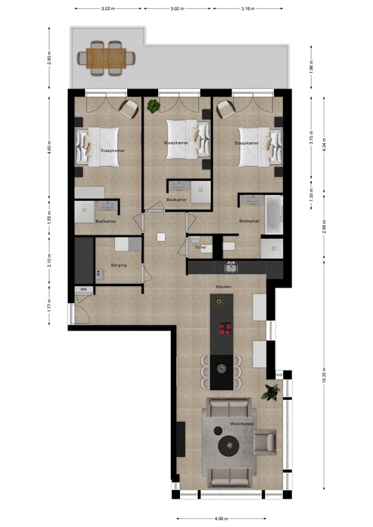 mediumsize floorplan