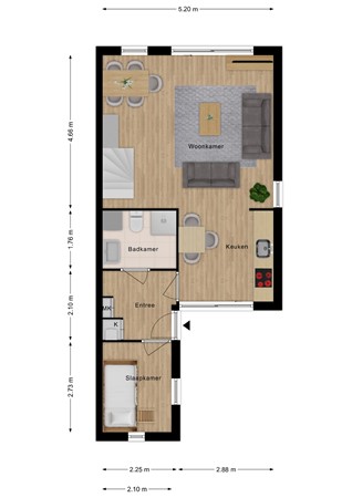 Floorplan - Spaanse Galeien 50, 4525 NR Retranchement
