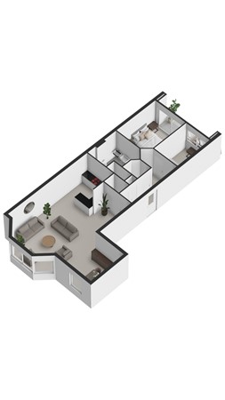Floorplan - Boulevard de Wielingen 76-004, 4506 JL Cadzand